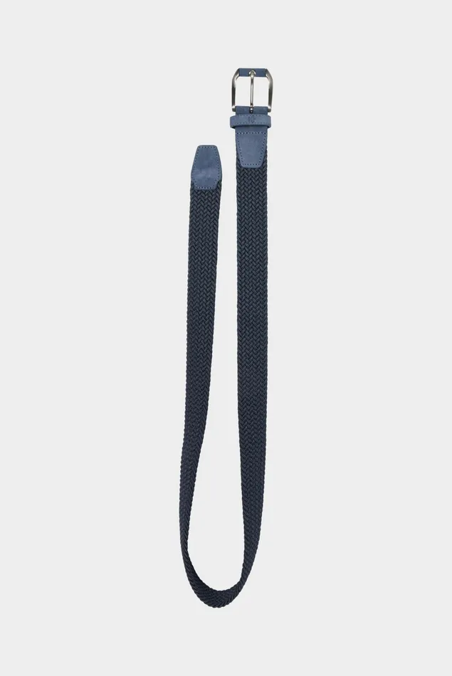 Van Laack Accessories Men Braided Belt Blue Van Laack Accessories Men Braided Belt Blue