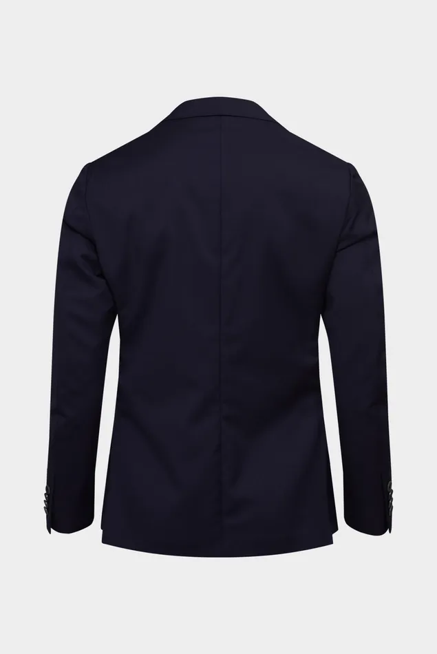 Van Laack Blazers Men Luxury Virgin Wool Slim Fit Blue Jacket Van Laack Blazers Men Luxury Virgin Wool Slim Fit Blue Jacket
