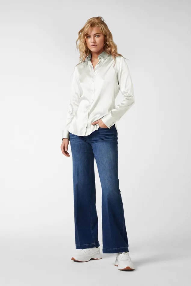 Van Laack Festive Blouses Women Silk Shirt Blouse Beige