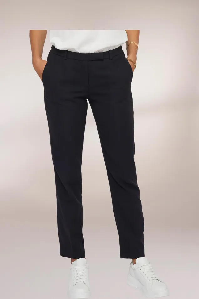 Van Laack Jeans and Pants Women Stretch Trousers Blue