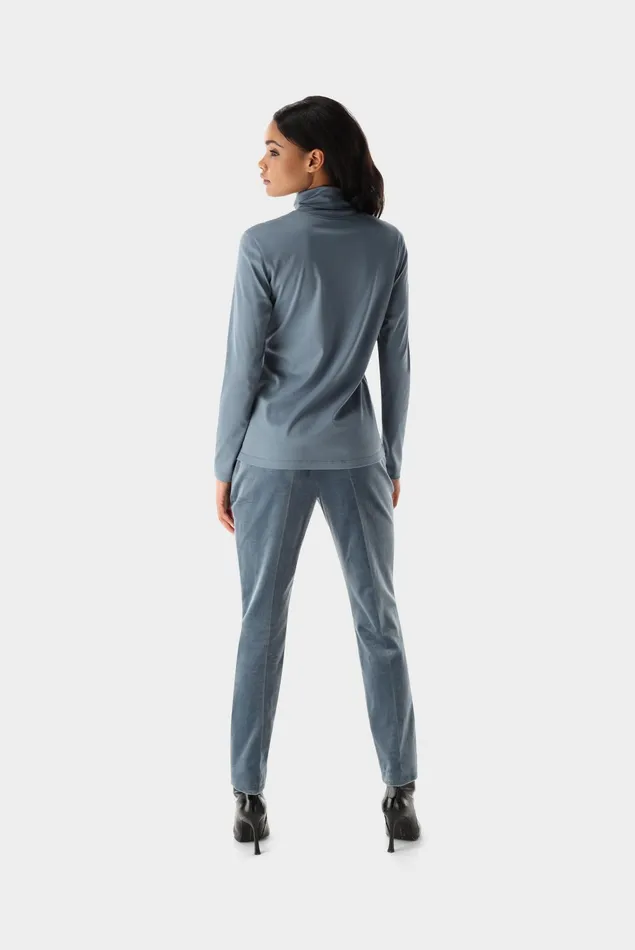 Van Laack Jersey Blouses Women Fitted Jersey Shirt With Turtleneck Van Laack Jersey Blouses Women Fitted Jersey Shirt With Turtleneck