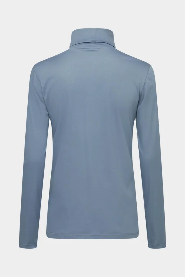 Van Laack Jersey Blouses Women Fitted Jersey Shirt With Turtleneck Van Laack Jersey Blouses Women Fitted Jersey Shirt With Turtleneck