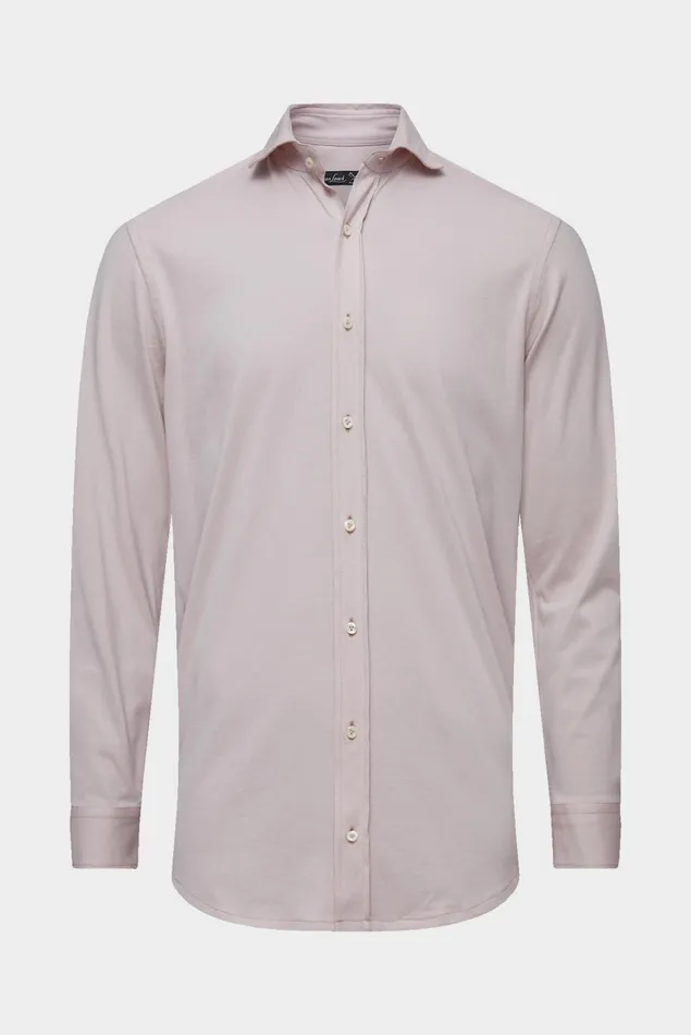 Van Laack Jersey Shirts Men Shirt In Long Staple Cotton Redpink
