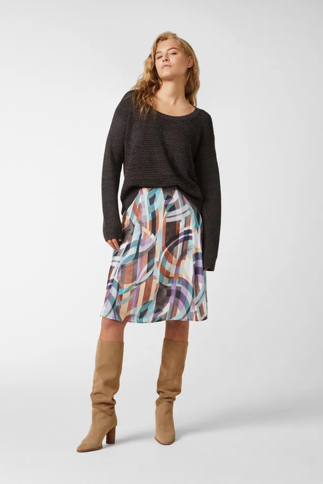 Van Laack Sweaters and Cardigans Women Crewneck Sweater In Cottonlinenlurex Blend Gray Van Laack Sweaters and Cardigans Women Crewneck Sweater In Cottonlinenlurex Blend Gray