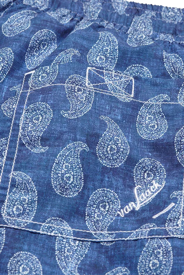 Van Laack Swimwear Men Swim Shorts With Paisley Print Van Laack Swimwear Men Swim Shorts With Paisley Print