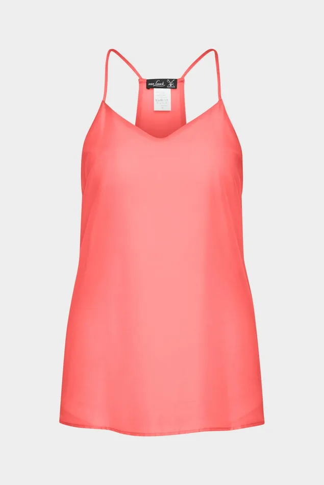Van Laack Tops and TShirts Women Plain Viscose Top Coral