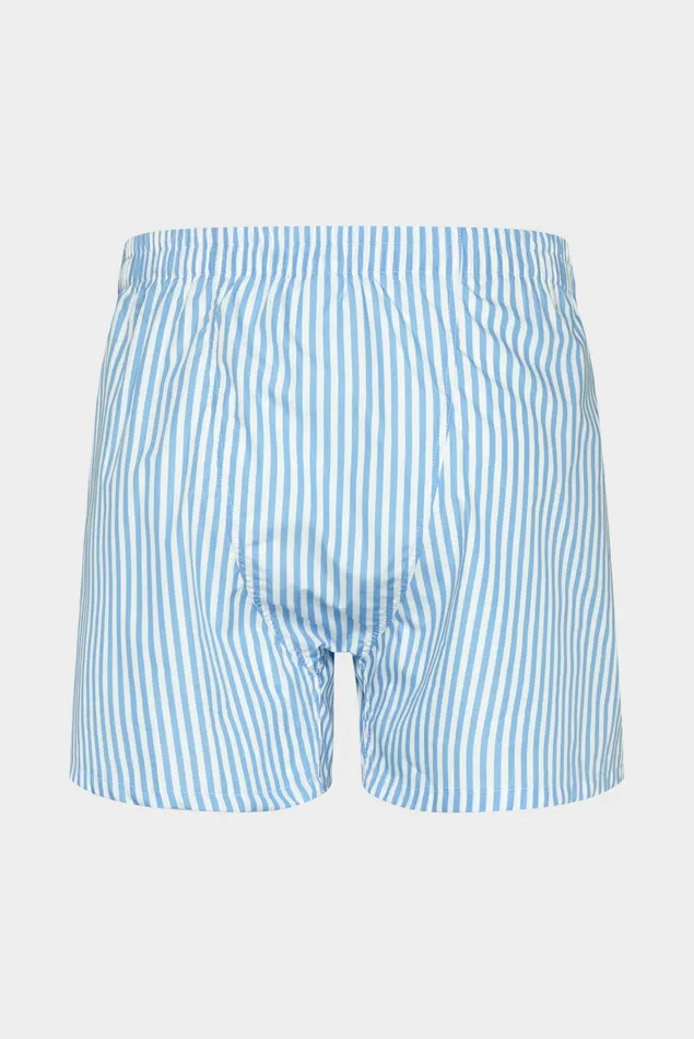 Van Laack Underwear Men Striped Printed Poplin Boxer Shorts Blue Van Laack Underwear Men Striped Printed Poplin Boxer Shorts Blue