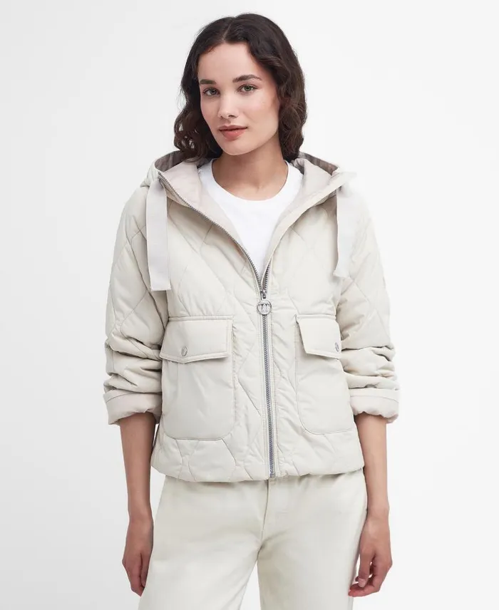 Venton Quilted Jacket Military Olive Women Barbour Quilted Jackets