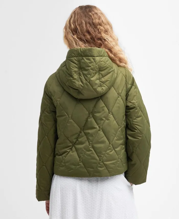 Venton Quilted Jacket Military Olive Women Barbour Quilted Jackets