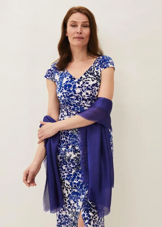 Verity Scarf Cobalt Women Phase Eight Scarves