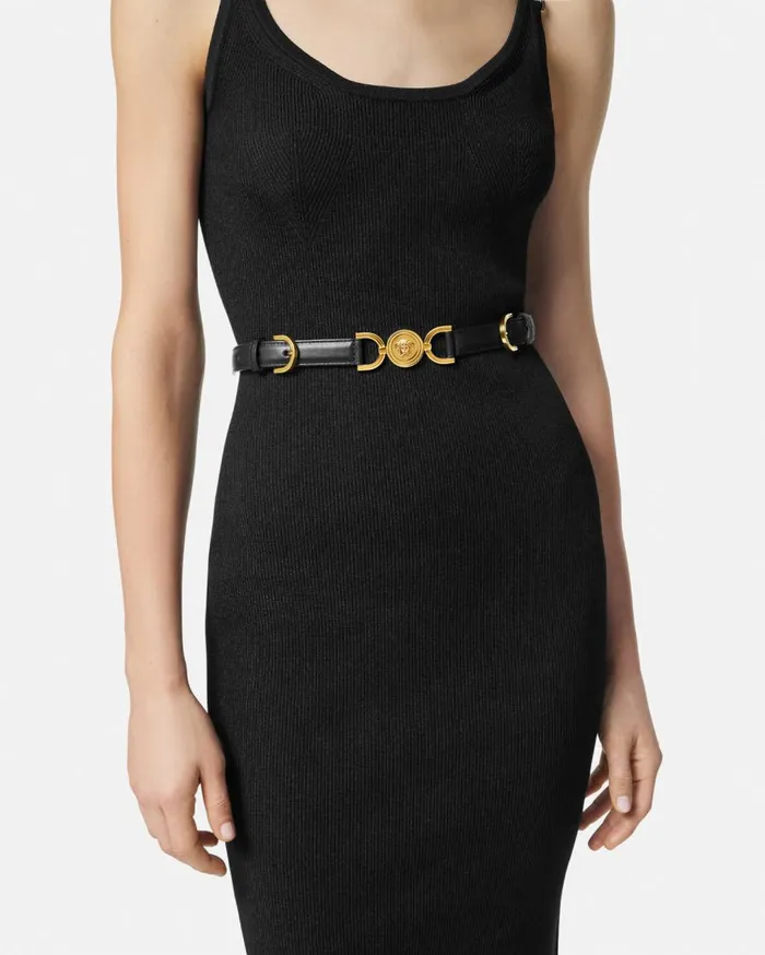 Versace Belts Medusa 03995 Leather Belt 2 Cm Blackgold 8211 Women Versace Belts Medusa 03995 Leather Belt 2 Cm Blackgold 8211 Women