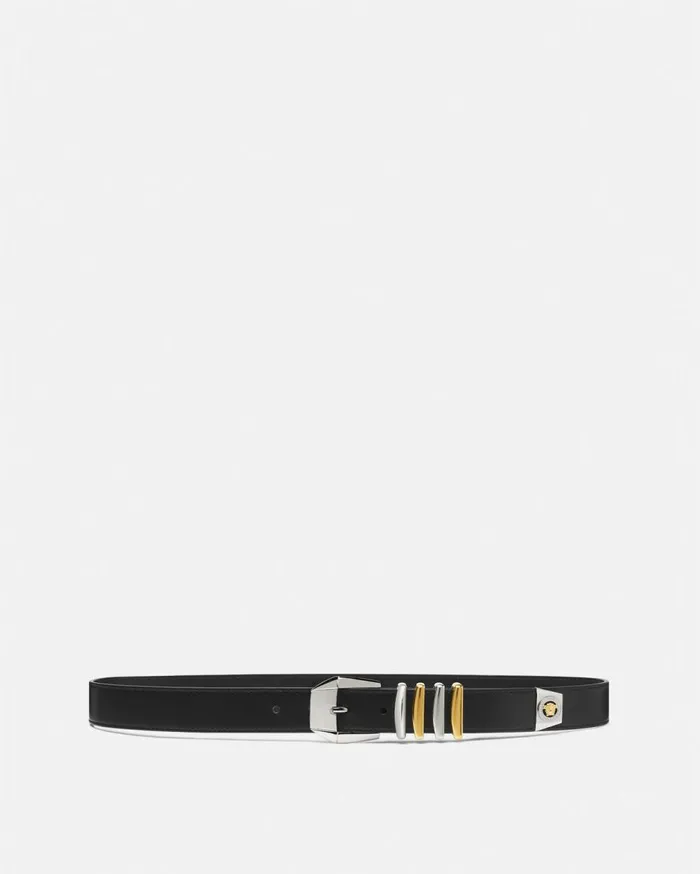 Versace Belts Medusa Heritage Leather Belt 3 Cm Black 8211 Men