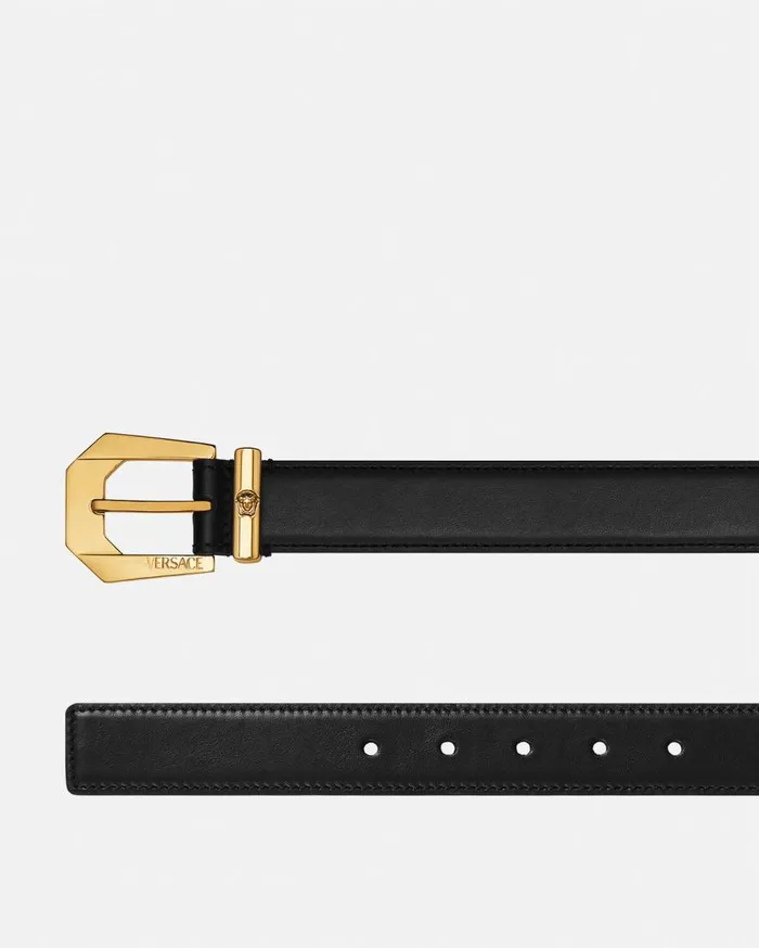 Versace Belts Medusa Leather Belt 3 Cm Blackgold 8211 Men Versace Belts Medusa Leather Belt 3 Cm Blackgold 8211 Men