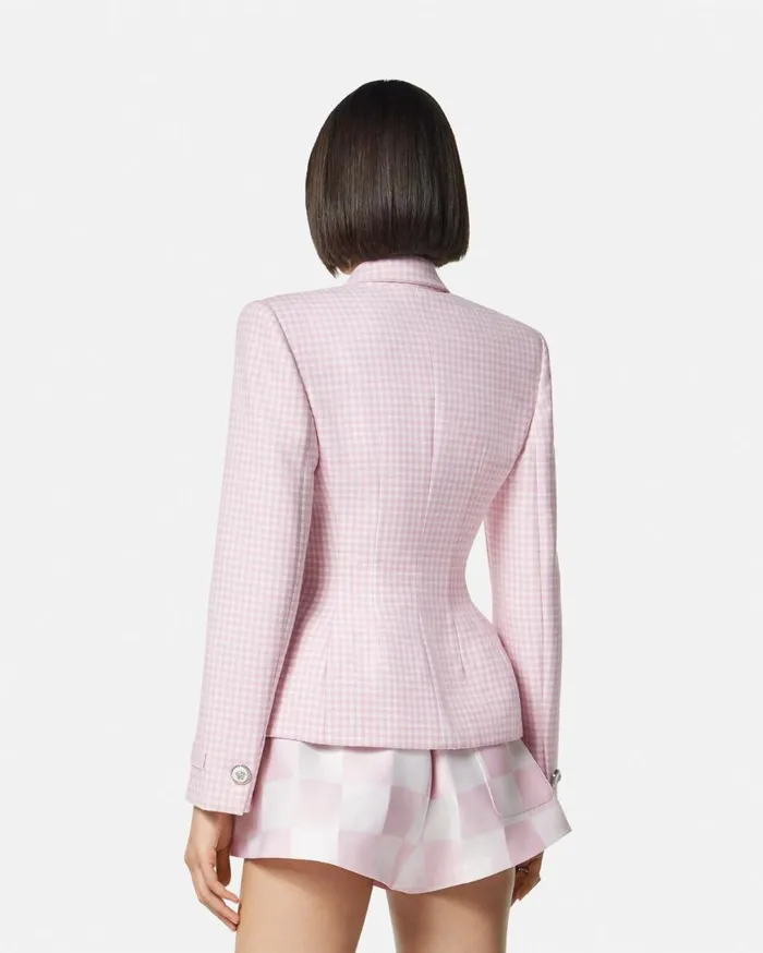 Versace Blazer and Jackets Contrasto Hourglass Blazer Light Pink 8211 Women Versace Blazer and Jackets Contrasto Hourglass Blazer Light Pink 8211 Women