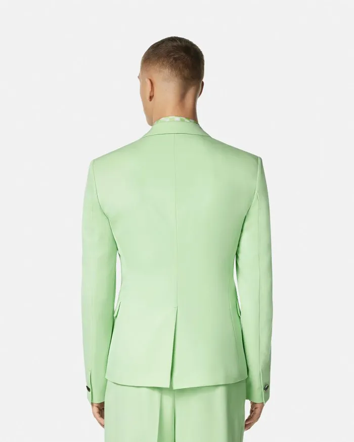 Versace Blazers and Suits Wool SingleBreasted Blazer Green 8211 Men Versace Blazers and Suits Wool SingleBreasted Blazer Green 8211 Men