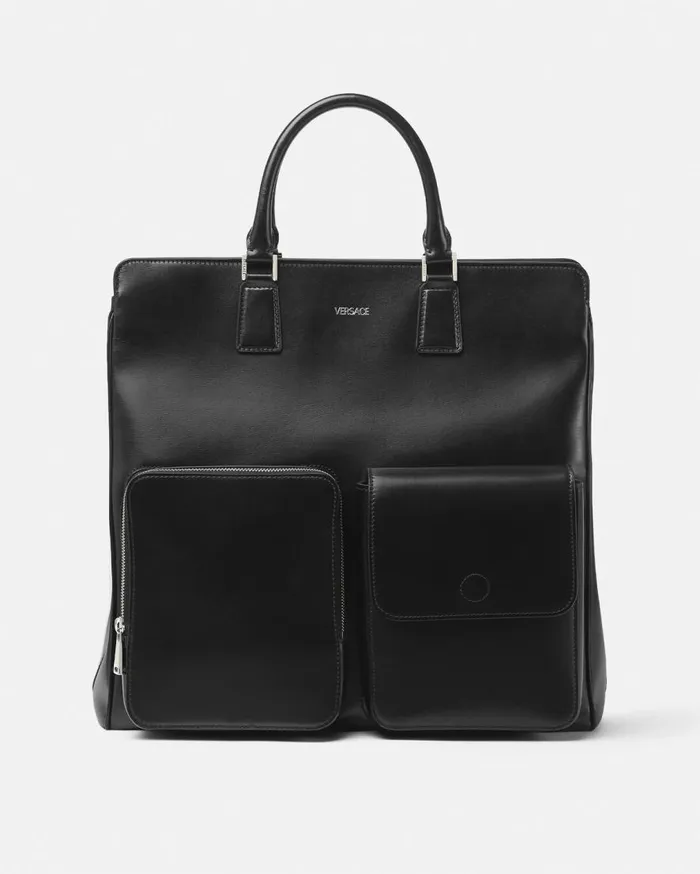 Versace Cargo Cargo Tote Bag Blacksilver 8211 Men