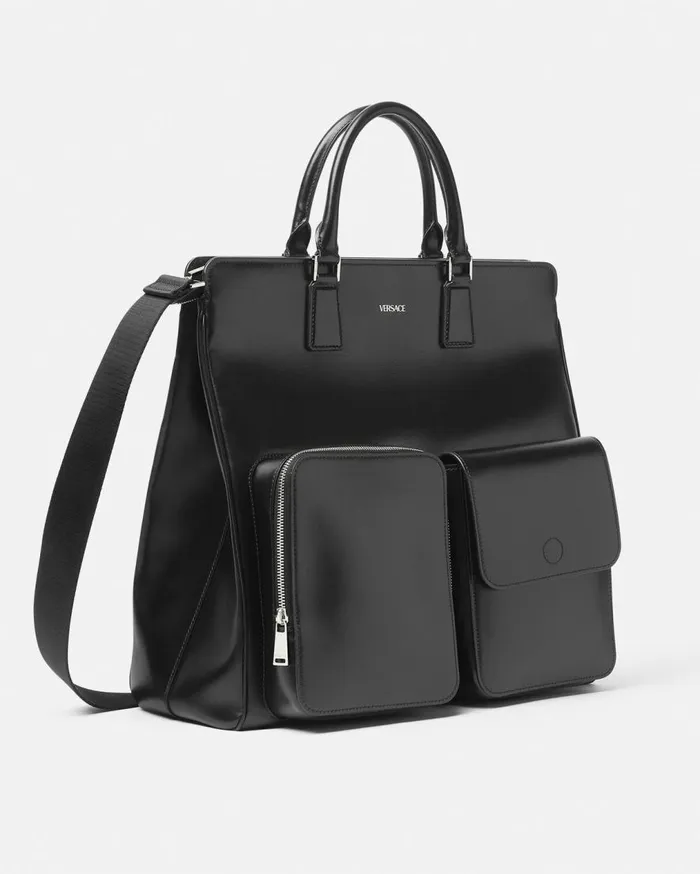 Versace Cargo Cargo Tote Bag Blacksilver 8211 Men