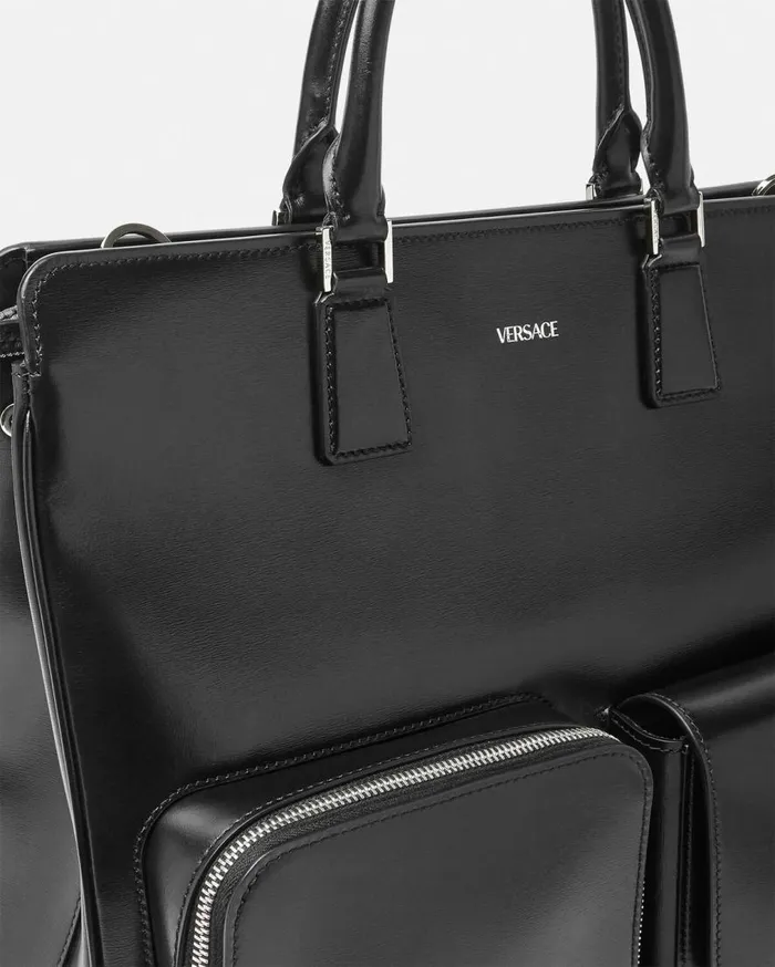 Versace Cargo Cargo Tote Bag Blacksilver 8211 Men