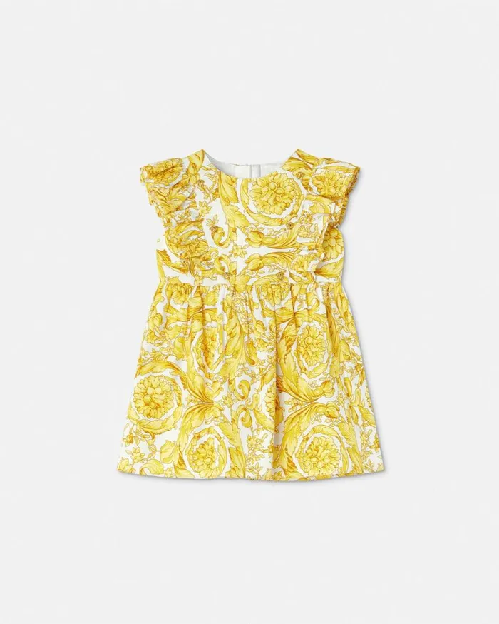 Versace Clothing Barocco Baby Dress Print 8211 Children