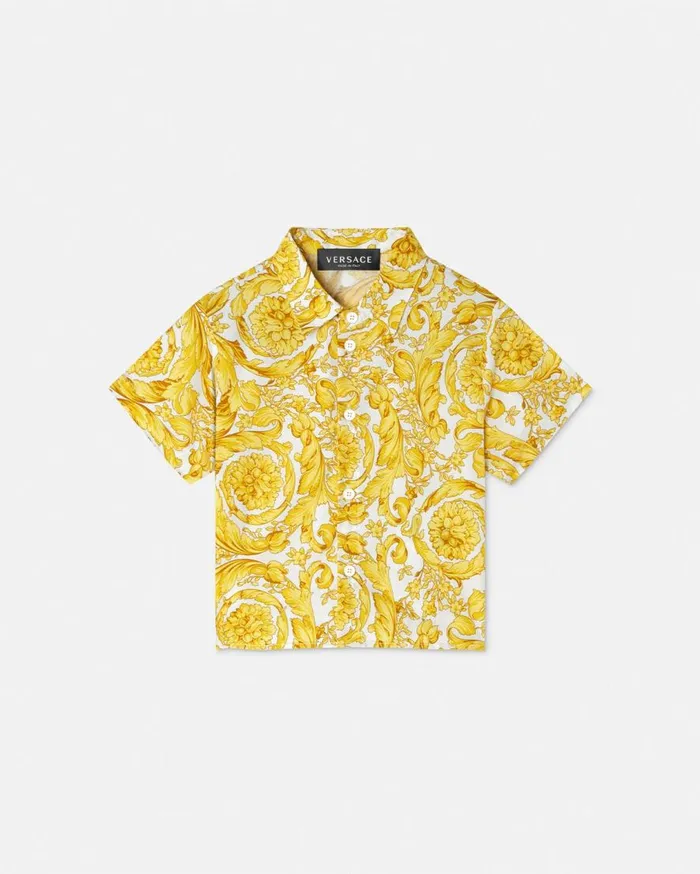 Versace Clothing Barocco Baby Shirt Print 8211 Children