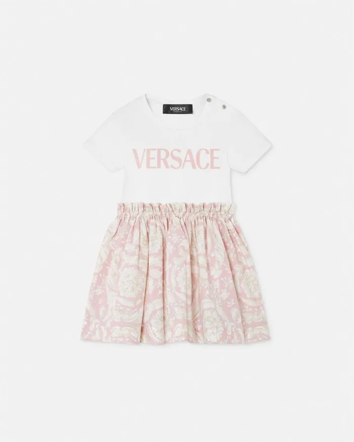Versace Clothing Barocco Baby TShirt Dress Light Pink 8211 Children