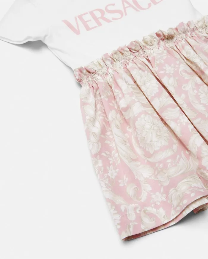 Versace Clothing Barocco Baby TShirt Dress Light Pink 8211 Children Versace Clothing Barocco Baby TShirt Dress Light Pink 8211 Children