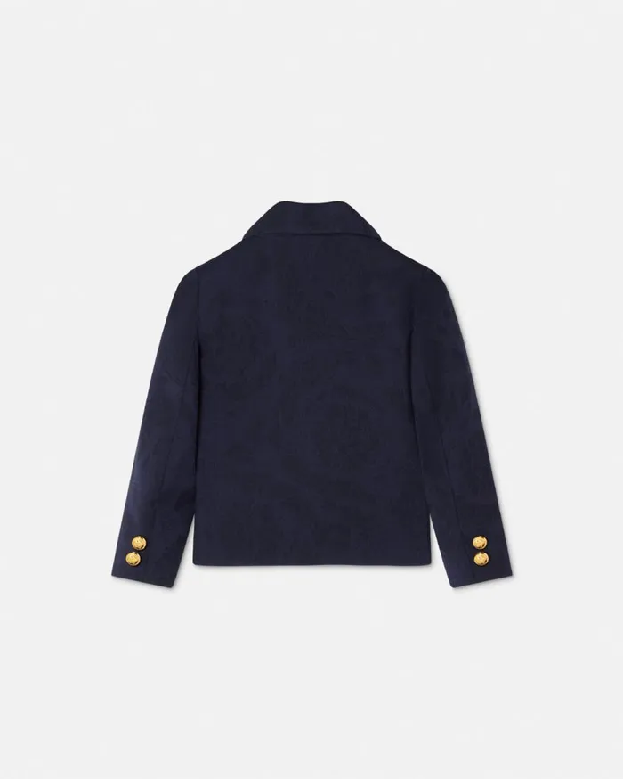 Versace Clothing Barocco Jacquard Baby Blazer Blue 8211 Children Versace Clothing Barocco Jacquard Baby Blazer Blue 8211 Children