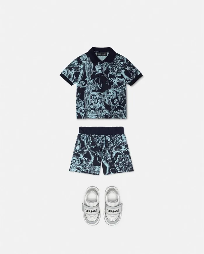 Versace Clothing Barocco Stencil Baby Polo Shirt Blueprint 8211 Children Versace Clothing Barocco Stencil Baby Polo Shirt Blueprint 8211 Children