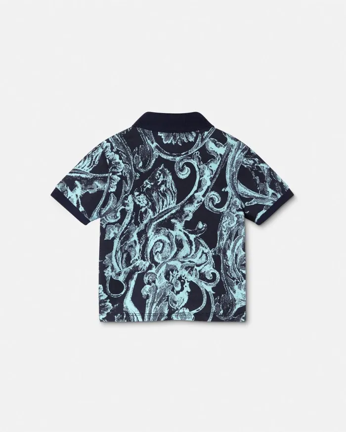 Versace Clothing Barocco Stencil Baby Polo Shirt Blueprint 8211 Children Versace Clothing Barocco Stencil Baby Polo Shirt Blueprint 8211 Children