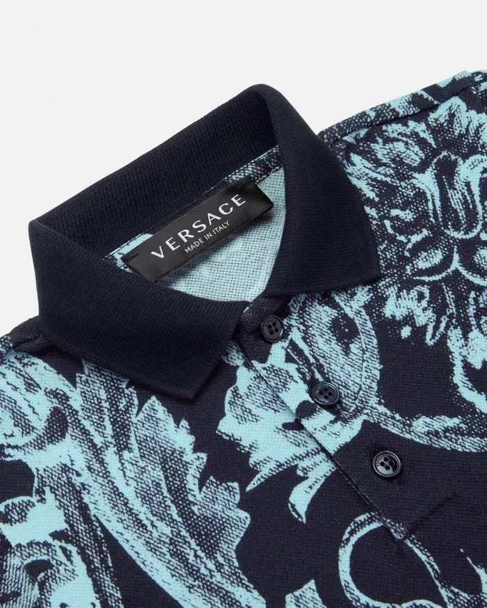 Versace Clothing Barocco Stencil Baby Polo Shirt Blueprint 8211 Children Versace Clothing Barocco Stencil Baby Polo Shirt Blueprint 8211 Children