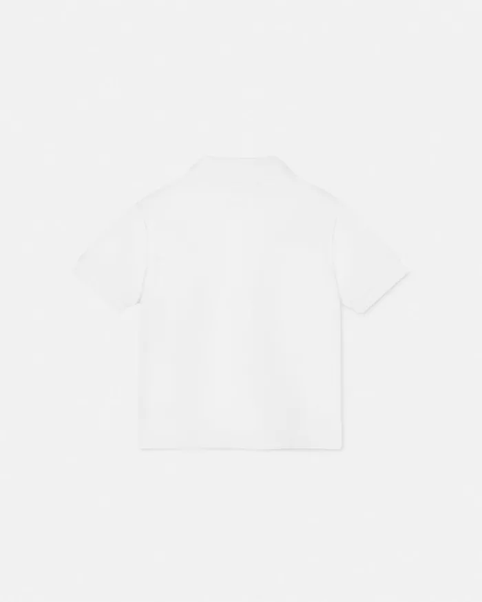 Versace Clothing Embroidered Medusa Baby Polo Shirt Whiteprint 8211 Children Versace Clothing Embroidered Medusa Baby Polo Shirt Whiteprint 8211 Children