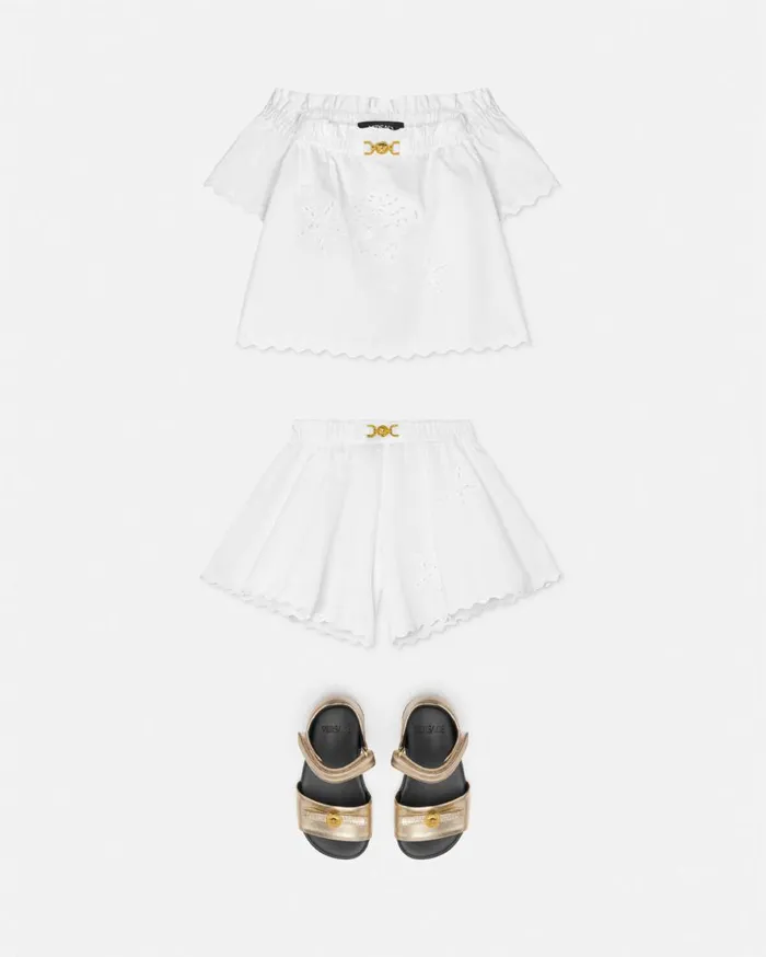 Versace Clothing Embroidered Sangallo Baby Shirt White 8211 Children Versace Clothing Embroidered Sangallo Baby Shirt White 8211 Children