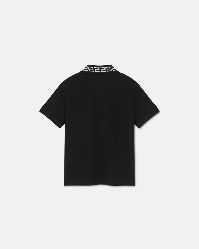 Versace Clothing Greca Kids Polo Shirt Black 8211 Children Versace Clothing Greca Kids Polo Shirt Black 8211 Children