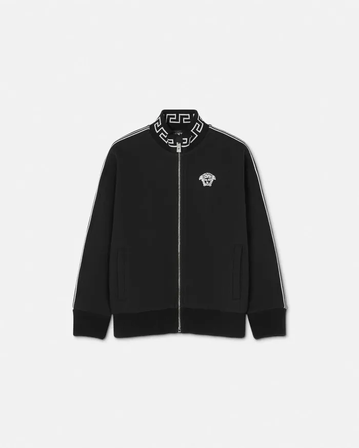 Versace Clothing Greca Kids Sweatshirt Black 8211 Children