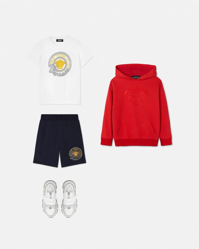 Versace Clothing Medusa Embroidery Kids Hoodie Red 8211 Children Versace Clothing Medusa Embroidery Kids Hoodie Red 8211 Children