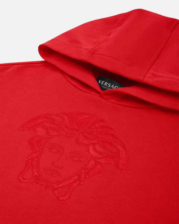 Versace Clothing Medusa Embroidery Kids Hoodie Red 8211 Children Versace Clothing Medusa Embroidery Kids Hoodie Red 8211 Children