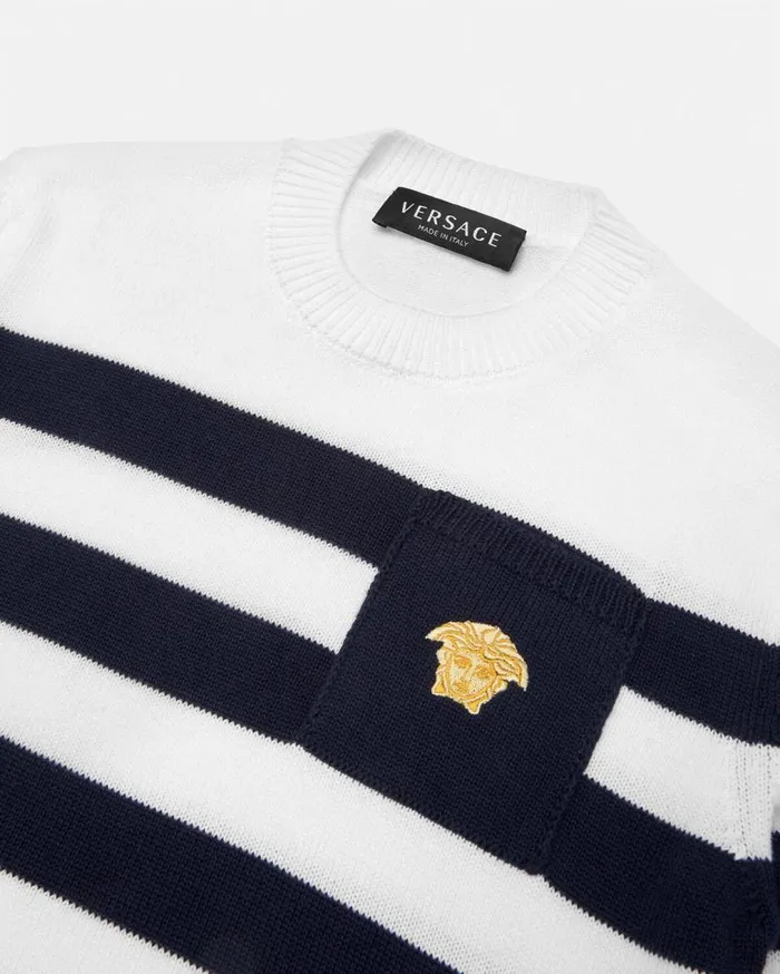 Versace Clothing Nautical Stripe Kids Sweater White 8211 Children Versace Clothing Nautical Stripe Kids Sweater White 8211 Children