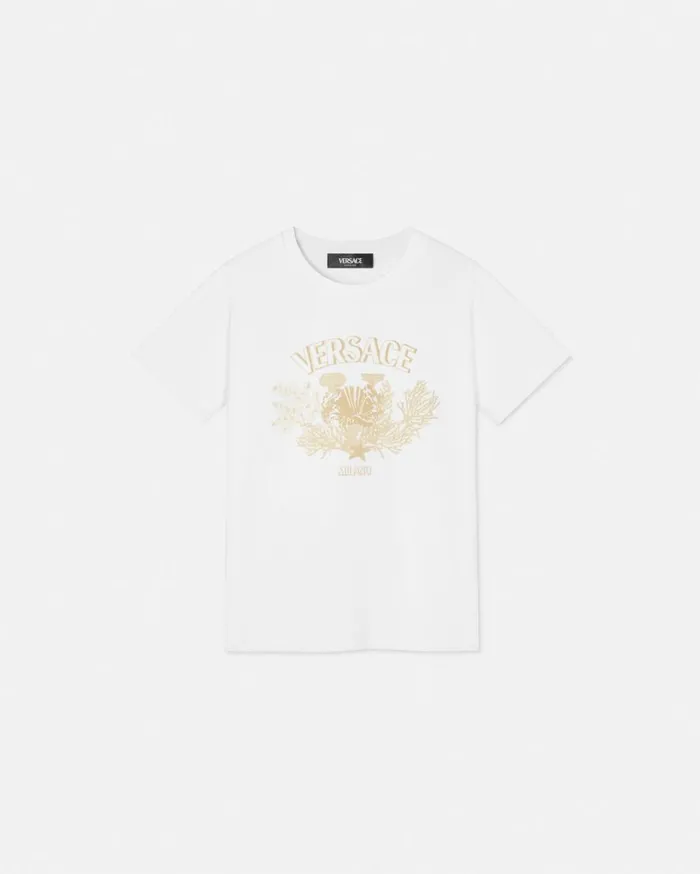 Versace Clothing University Coral Kids TShirt White 8211 Children