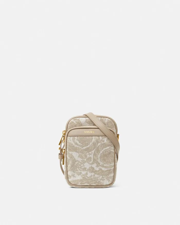 Versace Crossbody and Messengers Barocco Crossbody Bag Beigeprint 8211 Men