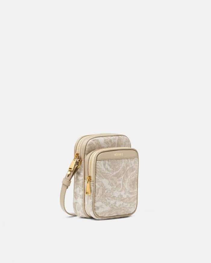 Versace Crossbody and Messengers Barocco Crossbody Bag Beigeprint 8211 Men Versace Crossbody and Messengers Barocco Crossbody Bag Beigeprint 8211 Men