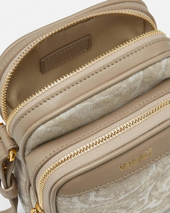 Versace Crossbody and Messengers Barocco Crossbody Bag Beigeprint 8211 Men Versace Crossbody and Messengers Barocco Crossbody Bag Beigeprint 8211 Men