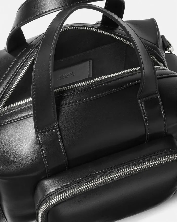 Versace Crossbody and Messengers Cargo Camera Bag Blacksilver 8211 Men Versace Crossbody and Messengers Cargo Camera Bag Blacksilver 8211 Men