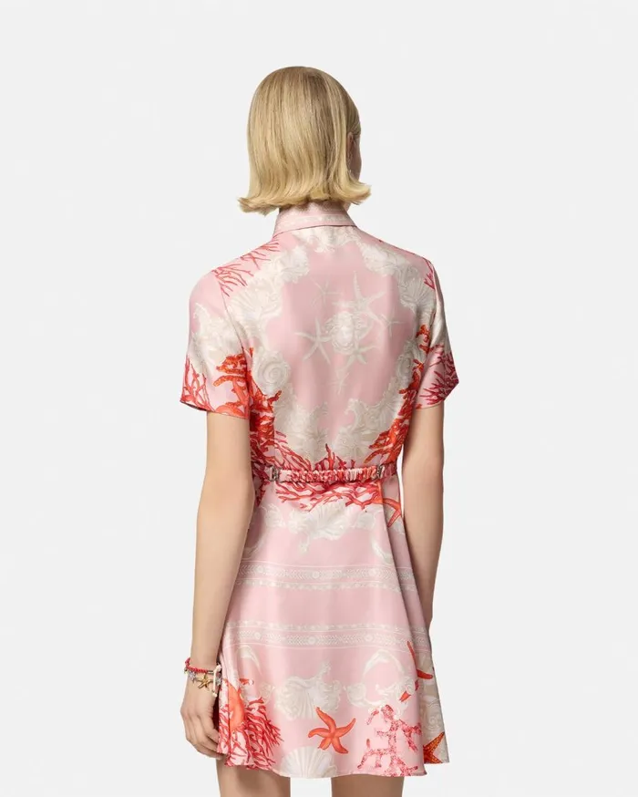 Versace Dresses Barocco Sea Silk Shirt Dress Pinkprint 8211 Women Versace Dresses Barocco Sea Silk Shirt Dress Pinkprint 8211 Women