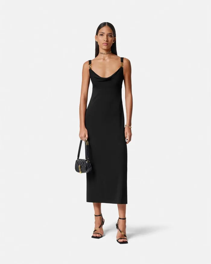 Versace Dresses Medusa 03995 Long Dress Black 8211 Women