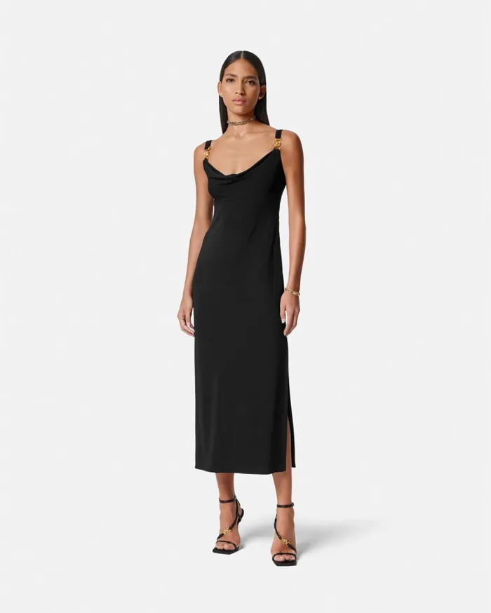 Versace Dresses Medusa 03995 Long Dress Black 8211 Women Versace Dresses Medusa 03995 Long Dress Black 8211 Women