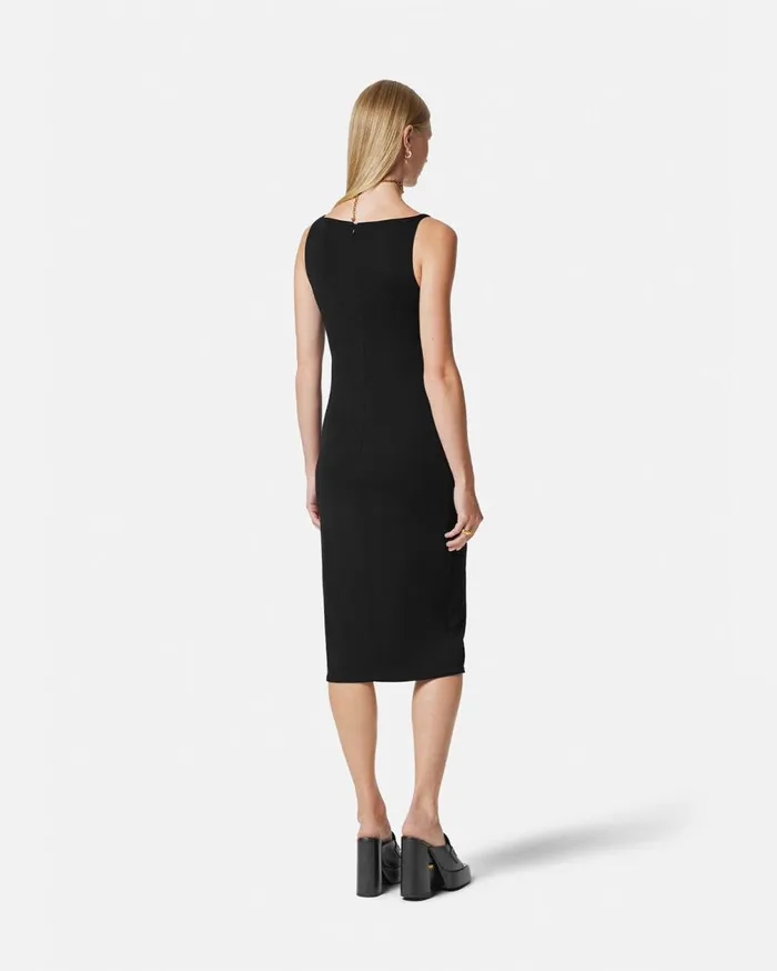 Versace Dresses Medusa Midi Dress Black 8211 Women Versace Dresses Medusa Midi Dress Black 8211 Women