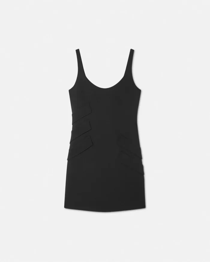 Versace Dresses WoolBlend Shift Mini Dress Black 8211 Women