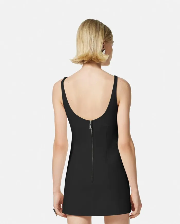 Versace Dresses WoolBlend Shift Mini Dress Black 8211 Women Versace Dresses WoolBlend Shift Mini Dress Black 8211 Women