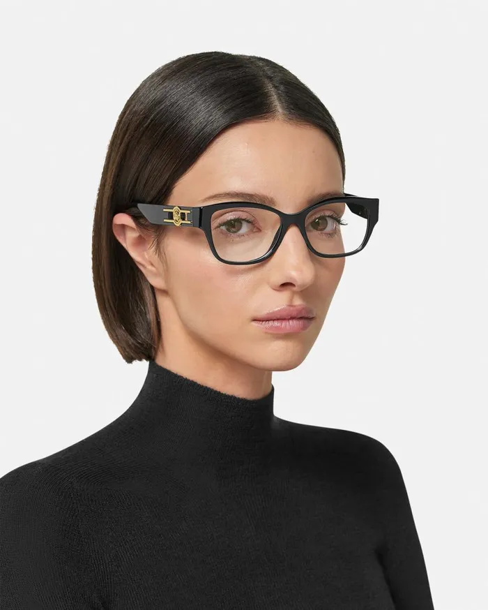 Versace Eyeglass Frames Medusa Deco CatEye Glasses Havana 8211 Women Versace Eyeglass Frames Medusa Deco CatEye Glasses Havana 8211 Women