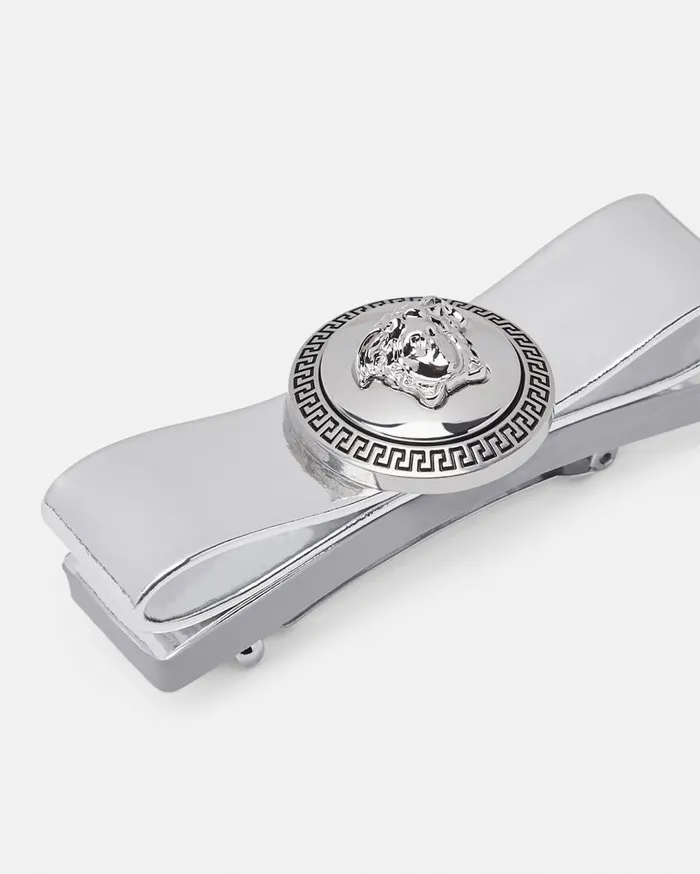 Versace Hair Accessories Gianni Ribbon Metallic Hair Clip Silver 8211 Women Versace Hair Accessories Gianni Ribbon Metallic Hair Clip Silver 8211 Women